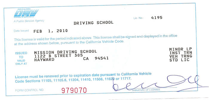 DMV drivers education approved